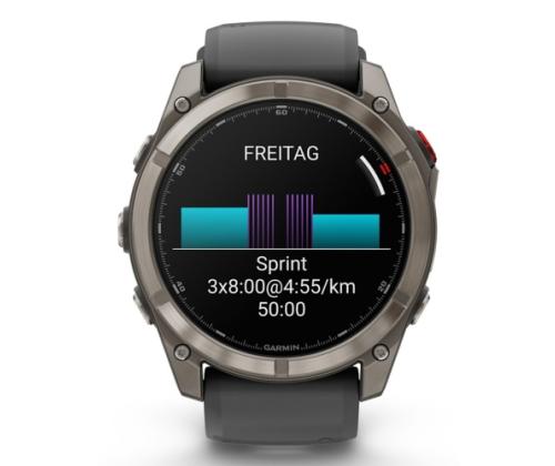 Garmin Fenix 8 Pro Smart Watch 51 mm AMOLED Sapphire, Titanium, Graphite/Black silicone band
