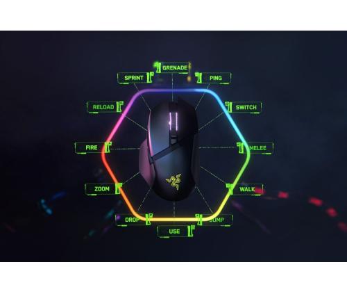 Razer Basilisk V3 Pro Wireless &amp; Wired Gaming Mouse RF Wireless+Bluetooth+USB-C, 30000 DPI, Black
