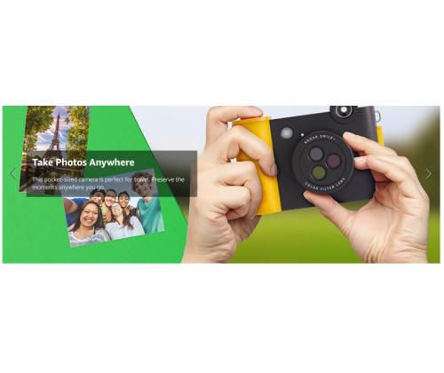 Kodak SMILE+ Instant Print Camera, 2x3'', White