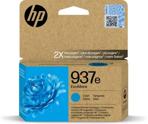 HP 937e EvoMore (4S6W6NE) Ink Cartridge, Cyan