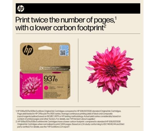 HP 937e EvoMore (4S6W7NE) Ink Cartridge, Magenta