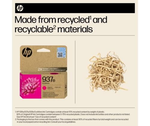 HP 937e EvoMore (4S6W7NE) Ink Cartridge, Magenta