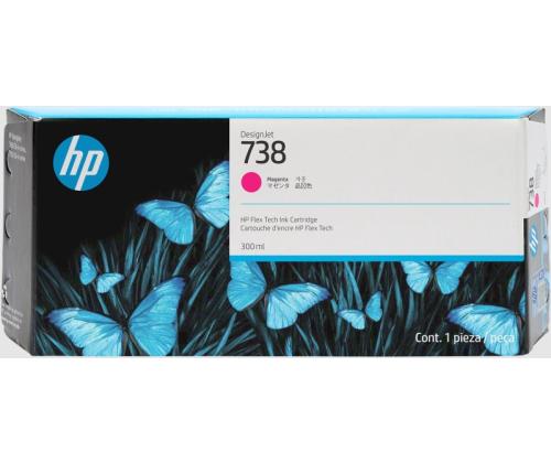 HP 738 (676M7A) Ink Cartridge, Magenta