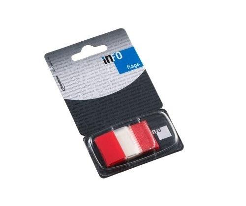 Paper-index  Global Notes, 25x43mm, red, Plastic (1x50)  0718-202