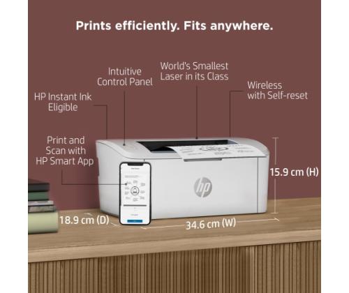 HP LaserJet M110w Printer Laser B/W A4 20 ppm USB Wi-Fi