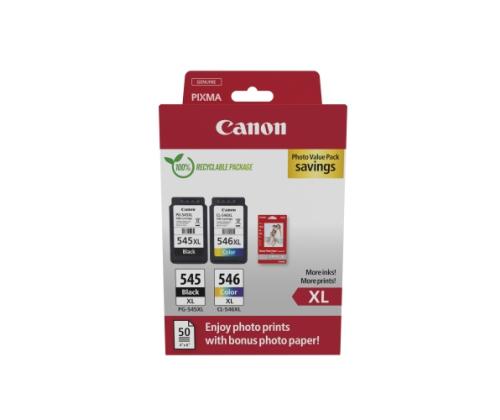 Canon PG-545XL/CL-546XL (8286B011) Photo value pack Ink Cartridge Multipack, BK/CMY
