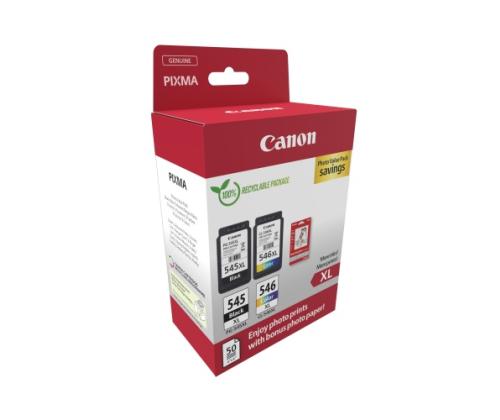 Canon PG-545XL/CL-546XL (8286B011) Photo value pack Ink Cartridge Multipack, BK/CMY