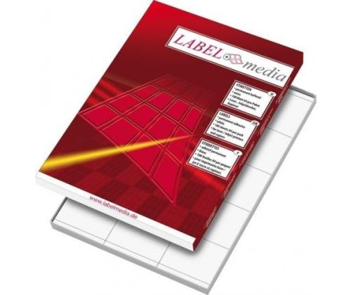 Ddhesive labels LabelMedia, A4, White 210x297 mm, (100vnt.)  0707-750