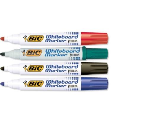 BIC Velleda Whiteboard 1701 marker set 4 colours