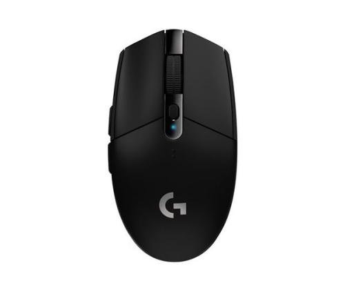 Logitech G305 Lightspeed Wireless Gaming Mouse, RF Wireless + Bluetooth, 12000 DPI, Black