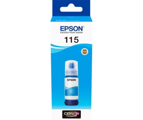 Epson 115 EcoTank (C13T07D24A) Ink Refill Bottle, Cyan