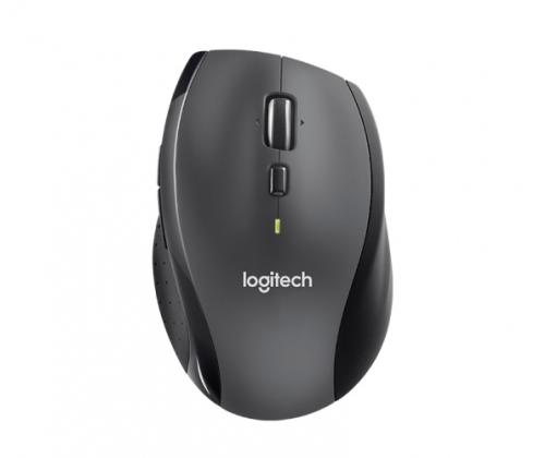 Logitech Marathon M705 Wireless Mouse, RF Wireless, 1000 DPI, Black/Grey