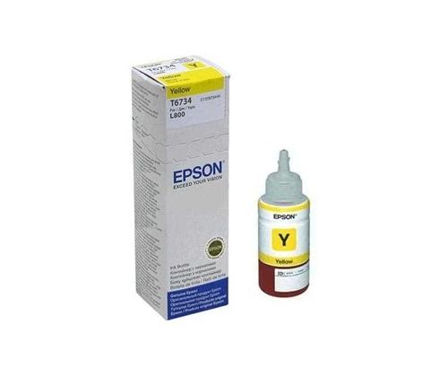 Epson T6734 (C13T67344A) Ink Refill Bottle, Yellow