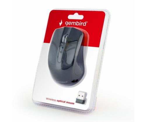 Gembird MUSW-4B-04 Wireless mouse, RF Wireless, Optical 1600 DPI, Black