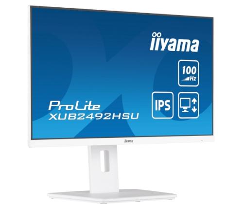 iiyama ProLite XUB2492HSU-W6 Monitor 24'' IPS, FHD 1920x1080, 0.4 ms, 250 cd/m2, 100 Hz, White