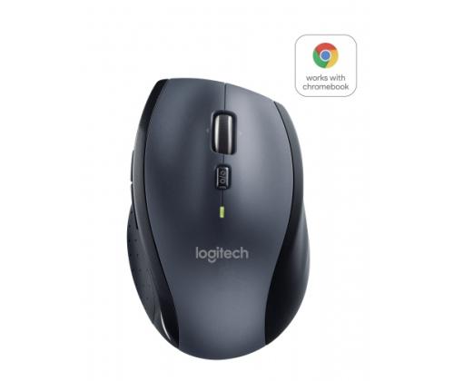 Logitech Marathon M705 Wireless Mouse, RF Wireless, 1000 DPI, Black/Grey