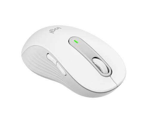 Logitech Signature M650 L LEFT Wireless Mouse, RF Wireless + Bluetooth, 4000 DPI, Off-White