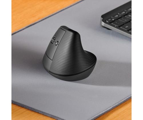 Logitech LIFT Left Wireless Mouse, RF Wireless + Bluetooth, 4000 DPI, Graphite (SPEC)