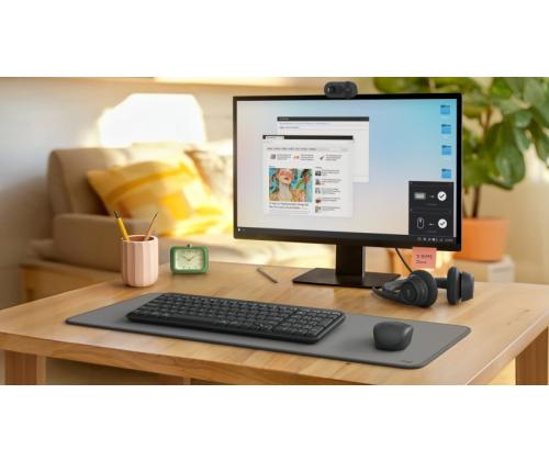 Logitech MK250 Compact Combo Wireless Keyboard + Mouse, Bluetooth, US Int, Graphite