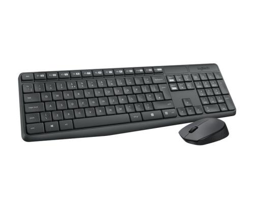 LOGITECH MK235 wireless Keyboard + Mouse Combo Grey - INTNL (US)