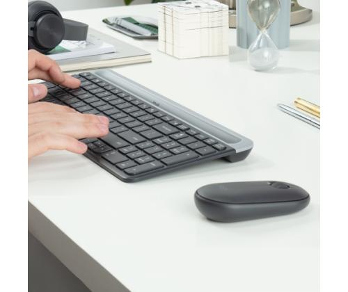 Logitech MK470 Slim Combo Wireless Keyboard + Mouse, US, Graphite