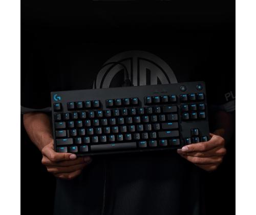 Logitech G PRO Wired Mechanical Gaming Keyboard, Tenkeyless, GX Blue clicky, US INT, Black