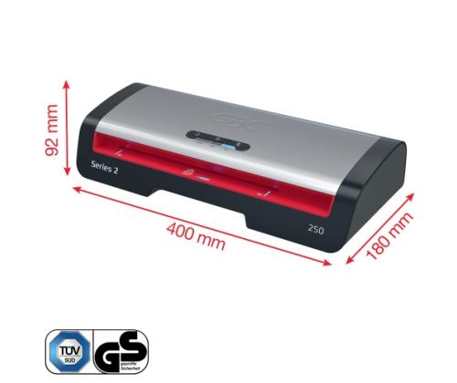 GBC 250 Office Laminator A4, 500 mm/min, Black/Gray