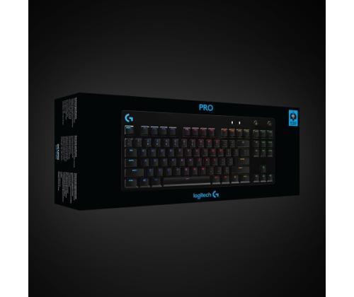 Logitech G PRO Wired Mechanical Gaming Keyboard, Tenkeyless, GX Blue clicky, US INT, Black