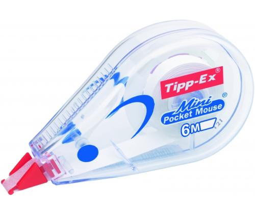 BIC correction tape MINI POCKET MOUSE 5mm x 6m, Box 10 pcs. 512085