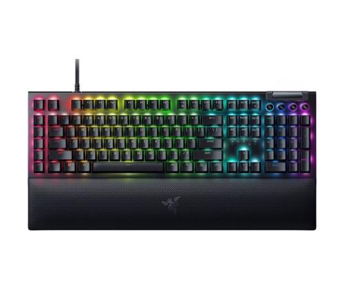 Razer BlackWidow V4 Wired Gaming keyboard, RGB LED, USB QWERTY, US, Yellow Switch, Black
