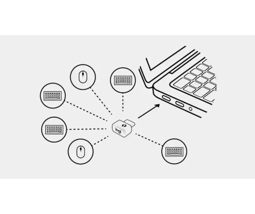 Logitech 956-000157 Logi Bolt USB Receiver, USB-C, Graphite
