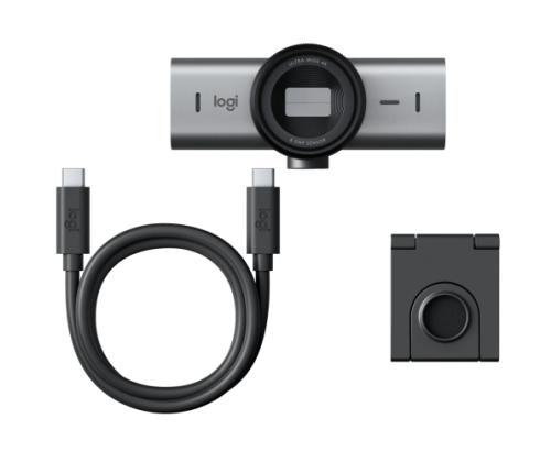 Logitech MX Brio Webcam, 8.5 MP, 4K Ultra HD 3840x2160, USB-C, Graphite