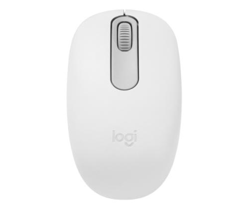 Logitech M196 Wireless Mouse, Bluetooth, 1000 DPI, Off-White