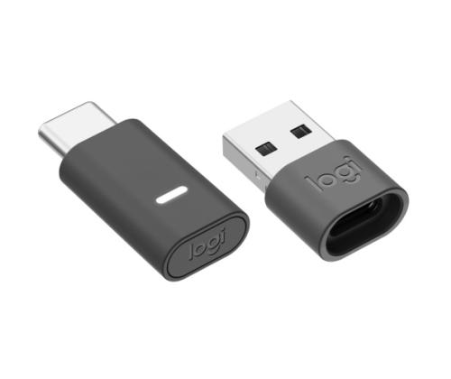 Logitech Zone Vibe Wireless MS Teams Wireless Headphones, USB-C Bluetooth receiver, Graphite