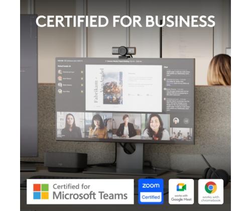 Logitech MX Brio Webcam, 8.5 MP, 4K Ultra HD 3840x2160, USB-C, GraphiteaLogitech MX Brio 705 for Bus