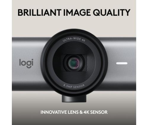 Logitech MX Brio Webcam, 8.5 MP, 4K Ultra HD 3840x2160, USB-C, GraphiteaLogitech MX Brio 705 for Bus