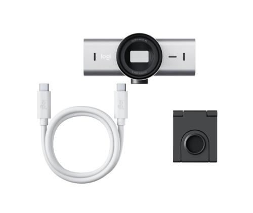 Logitech MX Brio Webcam, 8.5 MP, 4K Ultra HD 3840x2160, USB-C, Pale Gray