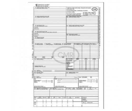 CMR blankai, A4, 4x10, lietuvių-anglų kalba , be numeracijos