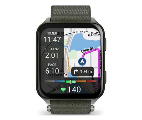 Garmin Venu X1 Smart Watch Moss, Titanium Caseback / Moss ComfortFit Nylon Band