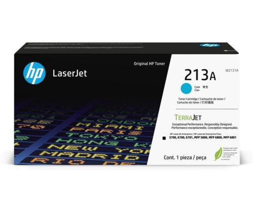 HP 213A (W2131A) Toner Cartridge, Cyan