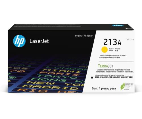 HP 213A (W2132A) Toner Cartridge, Yellow