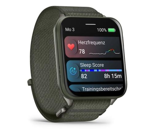 Garmin Venu X1 Smart Watch Moss, Titanium Caseback / Moss ComfortFit Nylon Band