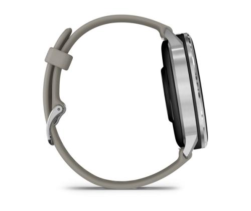 Garmin Venu 4 Smart Watch 45 mm Silver / Silver Gray Silicone Band
