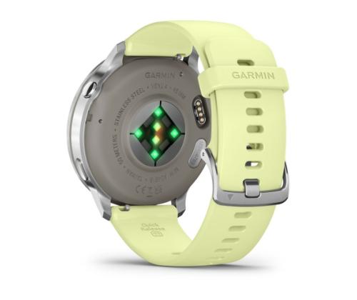 Garmin Venu 4 Smart Watch 45 mm Silver / Citron Silicone Band