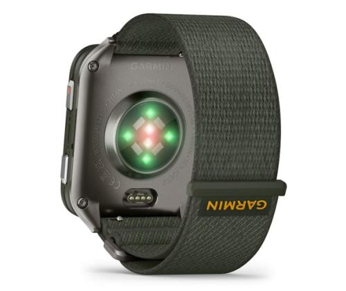Garmin Venu X1 Smart Watch Moss, Titanium Caseback / Moss ComfortFit Nylon Band