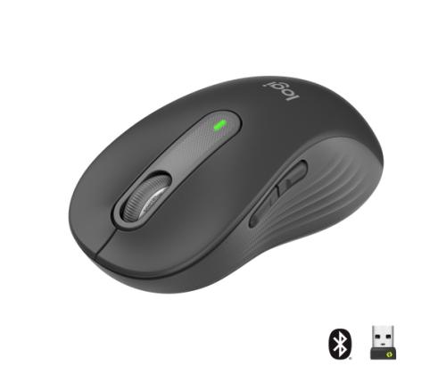 Logitech Signature M650 L Wireless Mouse RF Wireless + Bluetooth, 4000 DPI, Graphite