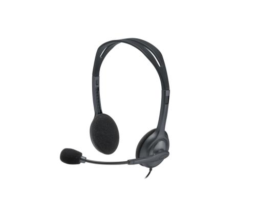 Logitech H111 Stereo Wired Headset, 3.5mm jack, Black