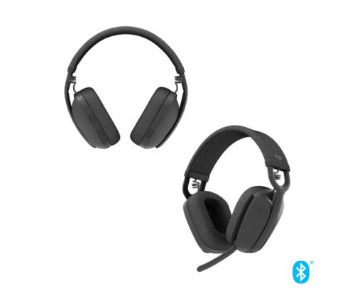 Logitech Zone Vibe 100 Headset, Wireless, Bluetooth, Graphite