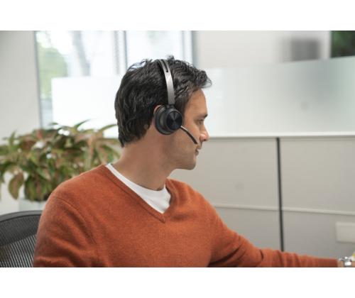 Poly Voyager Focus 2 Wireless Headset, Bluetooth, BT700 USB-C Adapter, USB-C/A Adapter, Black (SPEC)