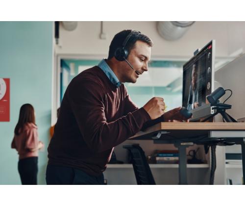 Poly Voyager Focus 2 Wireless Headset, Bluetooth, BT700 USB-C Adapter, USB-C/A Adapter, Black (SPEC)